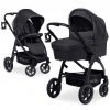 Hauck Kombi-Kinderwagen Saturn R Duoset inkl. Babywanne und Sportsitz (bis 25 kg belastbar) - Melange Black - Kollektion 2023