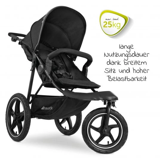 Hauck Sportwagen & Jogger Runner 2 (mit großen Luftreifen) inkl. XXL Zubehörpaket - Black - Kollektion 2022 6 Hauck Sportwagen & Jogger Runner 2 (mit großen Luftreifen) inkl. XXL Zubehörpaket - Black - Kollektion 2022 – Bild 4