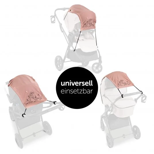 Hauck Universal Sonnensegel für Kinderwagen - Disney - Bambi Rose 4 Hauck Universal Sonnensegel für Kinderwagen - Disney - Bambi Rose – Bild 2