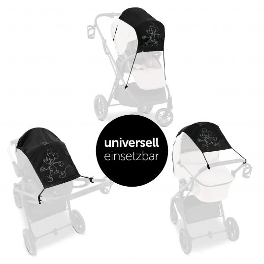 Hauck Universal Sonnensegel für Kinderwagen - Disney - Mickey Mouse Black 4 Hauck Universal Sonnensegel für Kinderwagen - Disney - Mickey Mouse Black – Bild 2