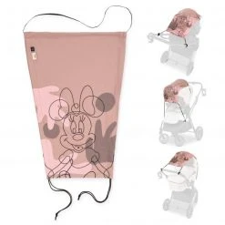 Hauck Universal Sonnensegel für Kinderwagen - Disney - Minnie Mouse Rose