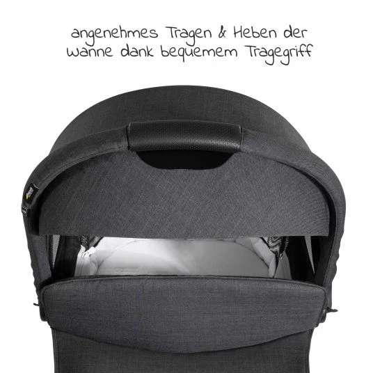 Hauck Vision X Babywanne - Melange Black 5 Hauck Vision X Babywanne - Melange Black – Bild 3
