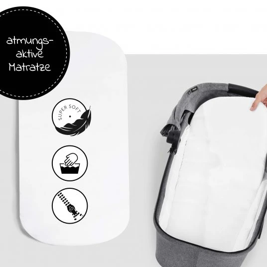 Hauck Vision X Babywanne - Melange Grey 4 Hauck Vision X Babywanne - Melange Grey – Bild 2