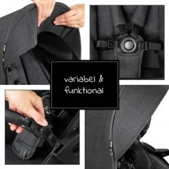 Hauck Vision X Sitzeinheit - Melange Black -Deutschland Kinderwagen Verkäufe 2024 hauck vision x sitzeinheit melange black 165133 d5