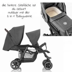 Hoco 3 in 1 Babywanne Exklusiv - Linen Dark Grey - Kollektion 2022 -Deutschland Kinderwagen Verkäufe 2024 hoco 3 in 1 babywanne exklusiv linen dark grey 52006 75491 d2