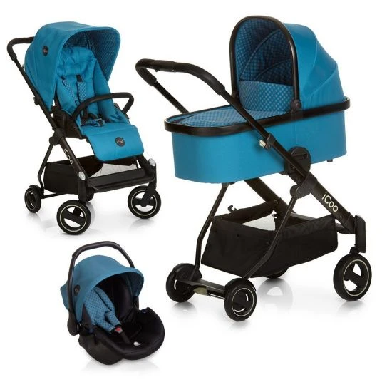 ICoo Kinderwagen-Set Acrobat XL Plus Trioset - Diamond Sapphire 3 ICoo Kinderwagen-Set Acrobat XL Plus Trioset - Diamond Sapphire