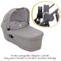 Joie 2in1 Kombi-Kinderwagen-Set Versatrax bis 22 kg belastbar mit Sportsitz, Babywanne, Adapter & Regenschutz - Gray Flannel - Kollektion 2022 -Deutschland Kinderwagen Verkäufe 2024 joie 2in1 kombi kinderwagen set versatrax bis 22 kg belastbar mit sportsitz babywanne adapter regenschutz gray flannel s1803fagfl000 d2