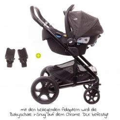 Joie 4in1 Kombi-Kinderwagen-Set Chrome DLX mit Adapter, Babyschale, Babywanne, Isofix-Basis & XXL-Zubehörpaket - Pavement - Kollektion 2022 -Deutschland Kinderwagen Verkäufe 2024 joie 4in1 kombi kinderwagen set chrome dlx mit adapter babyschale babywanne isofix basis xxl zubehorpaket pavement set 202 d4