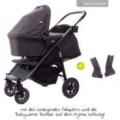 Joie 4in1 Kombi-Kinderwagen-Set Mytrax Flex mit Babyschale, Babywanne, Isofix-Basis, Adapter & XXL Zubehörpaket - Gray Flannel - Kollektion 2022 -Deutschland Kinderwagen Verkäufe 2024 joie 4in1 kombi kinderwagen set mytrax flex mit babyschale babywanne isofix basis adapter xxl zubehorpaket gray flannel set 565 d2