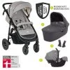 Joie 4in1 Kombi-Kinderwagen-Set Mytrax mit Adapter, Babyschale, Babywanne, Isofix-Basis & XXL Zubehörpaket - Gray Flannel - Kollektion 2022 -Deutschland Kinderwagen Verkäufe 2024 joie 4in1 kombi kinderwagen set mytrax mit adapter babyschale babywanne isofix basis xxl zubehorpaket gray flannel set 461 d0