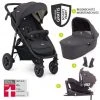 Joie 4in1 Kombi-Kinderwagen-Set Mytrax mit Adapter, Babyschale, Babywanne, Isofix-Basis & XXL-Zubehörpaket - Pavement - Kollektion 2022 -Deutschland Kinderwagen Verkäufe 2024 joie 4in1 kombi kinderwagen set mytrax mit adapter babyschale babywanne isofix basis xxl zubehorpaket pavement set 201 d0