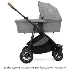 Joie 4in1 Kombi-Kinderwagen-Set Versatrax mit Babyschale, Babywanne, Isofix-Basis, Adapter & XXL-Zubehörpaket - Gray Flannel - Kollektion 2022 -Deutschland Kinderwagen Verkäufe 2024 joie 4in1 kombi kinderwagen set versatrax mit babyschale babywanne isofix basis adapter xxl zubehorpaket gray flannel set 487 d2