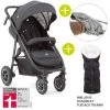 Joie Buggy & Sportwagen Mytrax mit Luftreifen, Getränkehalter, Regenschutz, Fußsack & Handmuff - Pavement - Kollektion 2021