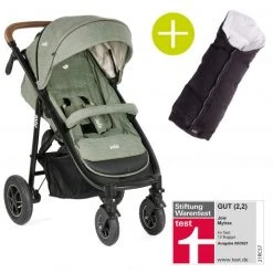 Joie Buggy & Sportwagen Mytrax mit Luftreifen, Getränkehalter, Regenschutz inkl. Fußsack Therma - Laurel - Kollektion 2022
