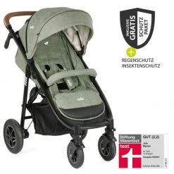 Joie Buggy & Sportwagen Mytrax mit Luftreifen, Getränkehalter, Regenschutz & Insektenschutz - Laurel - Kollektion 2022