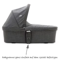 Joie Kombi-Kinderwagen Chrome DLX Set inkl. Babywanne, Fußdecke, Adapter & Regenschutz - Pavement - Kollektion 2022 -Deutschland Kinderwagen Verkäufe 2024 joie kombi kinderwagen chrome dlx set inkl babywanne fussdecke adapter regenschutz pavement s1201mapav000 d2