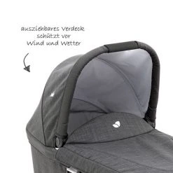 Joie Kombi-Kinderwagen Chrome DLX Set inkl. Babywanne, Fußdecke, Adapter & Regenschutz - Pavement - Kollektion 2022 -Deutschland Kinderwagen Verkäufe 2024 joie kombi kinderwagen chrome dlx set inkl babywanne fussdecke adapter regenschutz pavement s1201mapav000 d3