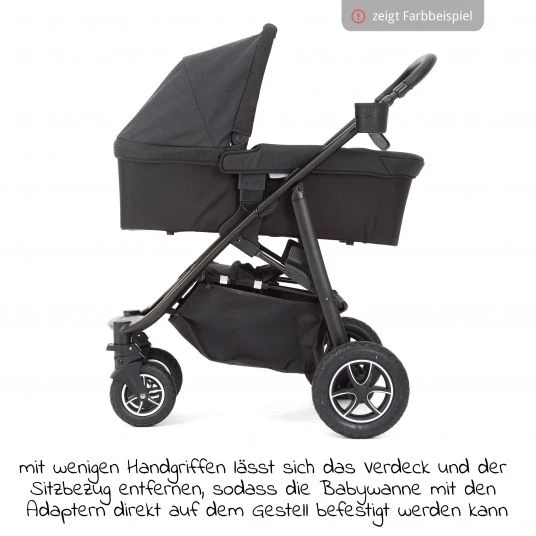 Joie Kombi-Kinderwagen Mytrax mit Luftreifen, Babywanne, Adapter & Zubehör Paket - Gray Flannel - Kollektion 2022 7 Joie Kombi-Kinderwagen Mytrax mit Luftreifen, Babywanne, Adapter & Zubehör Paket - Gray Flannel - Kollektion 2022 – Bild 5