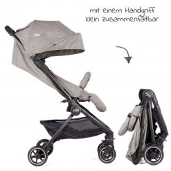 Joie Reisebuggy Pact mit nur 6 kg inkl. Transporttasche, Adapter & Regenschutz - Gray Flannel - Kollektion 2022 -Deutschland Kinderwagen Verkäufe 2024 joie reisebuggy pact mit nur 6 kg inkl transporttasche adapter regenschutz gray flannel s1601dagfl000 d4