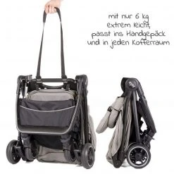 Joie Reisebuggy Pact mit nur 6 kg inkl. Transporttasche, Adapter & Regenschutz - Gray Flannel - Kollektion 2022 -Deutschland Kinderwagen Verkäufe 2024 joie reisebuggy pact mit nur 6 kg inkl transporttasche adapter regenschutz gray flannel s1601dagfl000 d5