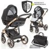 Junama 2in 1 Kombi-Kinderwagen-Set Diamond Individual inkl. Babywanne, Sportsitz, Wickeltasche & Regenschutz - Schwarz Rosegold - Kollektion 2022 -Deutschland Kinderwagen Verkäufe 2024 junama 2in 1 kombi kinderwagen set diamond individual inkl babywanne sportsitz wickeltasche regenschutz schwarz rosegold individual 03 d0