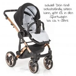 Junama 2in 1 Kombi-Kinderwagen-Set Diamond Individual inkl. Babywanne, Sportsitz, Wickeltasche & Regenschutz - Schwarz Rosegold - Kollektion 2022 -Deutschland Kinderwagen Verkäufe 2024 junama 2in 1 kombi kinderwagen set diamond individual inkl babywanne sportsitz wickeltasche regenschutz schwarz rosegold individual 03 d4