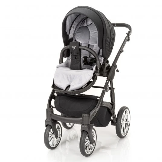 Junama 2in 1 Kombi-Kinderwagen-Set Termo Line Tex inkl. Babywanne, Sportsitz, Wickeltasche & Regenschutz - Schwarz - Kollektion 2022 5 Junama 2in 1 Kombi-Kinderwagen-Set Termo Line Tex inkl. Babywanne, Sportsitz, Wickeltasche & Regenschutz - Schwarz - Kollektion 2022 – Bild 3