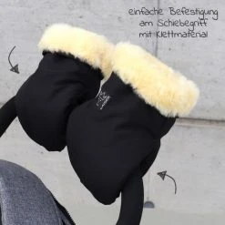 Kaiser Lammfell-Handschuhe Stroller Mitt - Schwarz - Kollektion 2022 -Deutschland Kinderwagen Verkäufe 2024 kaiser lammfell handschuhe stroller mitt schwarz 6575825 d3