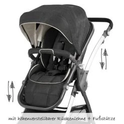 Knorr Baby Kombi-Kinderwagen Yuu - Melange-Anthrazit -Deutschland Kinderwagen Verkäufe 2024 knorr baby kombi kinderwagen yuu melange anthrazit 800910 d4