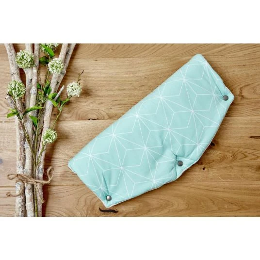 Kraftkids Handwärmer / Handmuff für Kinderwagen & Buggy - Diamante - Mint 5 Kraftkids Handwärmer / Handmuff für Kinderwagen & Buggy - Diamante - Mint – Bild 3