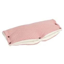 Kraftkids Handwärmer / Handmuff für Kinderwagen & Buggy - Punkte - Rosa