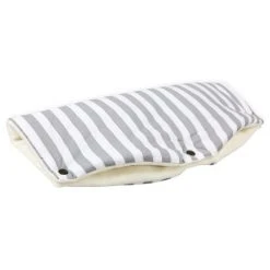Kraftkids Handwärmer / Handmuff für Kinderwagen & Buggy - Streifen - Grau
