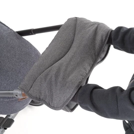 LaLoona Deluxe Handmuff / Handwärmer für Kinderwagen & Buggy - Melange Grau 3 LaLoona Deluxe Handmuff / Handwärmer für Kinderwagen & Buggy - Melange Grau