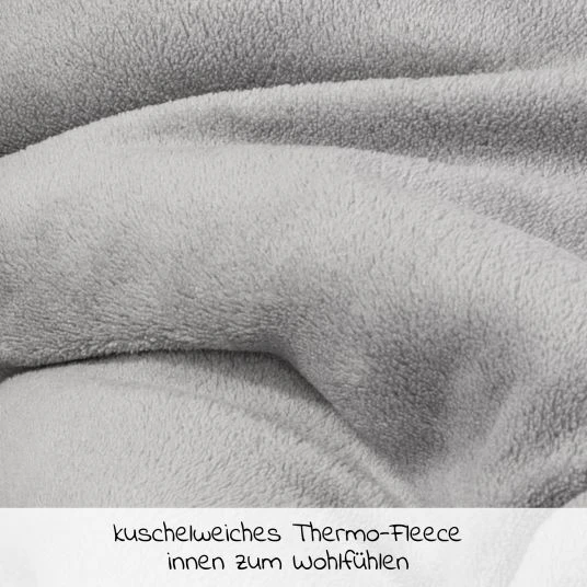 LaLoona Deluxe Handmuff / Handwärmer für Kinderwagen & Buggy - Melange Grau 8 LaLoona Deluxe Handmuff / Handwärmer für Kinderwagen & Buggy - Melange Grau – Bild 6