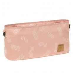 Lässig Kinderwagentasche Buggy Organizer - Soft Stripes - Rose