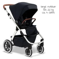 Moon 2in1 Kombi-Kinderwagen Relaxx Edition mit Sportsitz, Babywanne & Matratze, Lufträder - bis 22 kg - Navy Silver Polish - Kollektion 2022 -Deutschland Kinderwagen Verkäufe 2024 moon 2in1 kombi kinderwagen relaxx edition mit sportsitz babywanne matratze luftrader bis 22 kg navy silver polish 63 310 310 455 d2