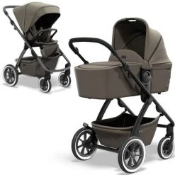 Moon 2in1 Kombi-Kinderwagen Relaxx Special Edition Sportsitz, Babywanne & Matratze, Lufträder bis 22 kg - Mud Recycled - Kollektion 2022