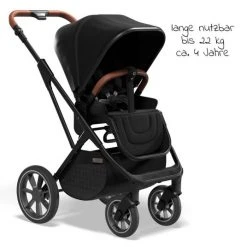 Moon 2in1 Kombi-Kinderwagen Rocca Basic mit Sportsitz, Babywanne - bis 22 kg - Black - Kollektion 2022 -Deutschland Kinderwagen Verkäufe 2024 moon 2in1 kombi kinderwagen rocca basic mit sportsitz babywanne bis 22 kg black 63 960 600 401 d2