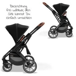 Moon 2in1 Kombi-Kinderwagen Rocca Basic mit Sportsitz, Babywanne - bis 22 kg - Black - Kollektion 2022 -Deutschland Kinderwagen Verkäufe 2024 moon 2in1 kombi kinderwagen rocca basic mit sportsitz babywanne bis 22 kg black 63 960 600 401 d4