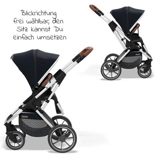 Moon 2in1 Kombi-Kinderwagen Rocca Basic mit Sportsitz, Babywanne - bis 22 kg - Navy - Kollektion 2022 7 Moon 2in1 Kombi-Kinderwagen Rocca Basic mit Sportsitz, Babywanne - bis 22 kg - Navy - Kollektion 2022 – Bild 5