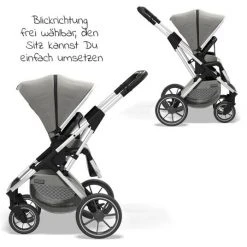 Moon 2in1 Kombi-Kinderwagen Rocca Basic mit Sportsitz, Babywanne - bis 22 kg - Shadow - Kollektion 2022 -Deutschland Kinderwagen Verkäufe 2024 moon 2in1 kombi kinderwagen rocca basic mit sportsitz babywanne bis 22 kg shadow 63 960 600 404 d4