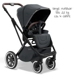 Moon 2in1 Kombi-Kinderwagen Rocca Edition mit Sportsitz, Babywanne & Matratze, Lufträder - bis 22 kg - Anthrazit Black Chrome - Kollektion 2022 -Deutschland Kinderwagen Verkäufe 2024 moon 2in1 kombi kinderwagen rocca edition mit sportsitz babywanne matratze luftrader bis 22 kg anthrazit black chrome 63 960 610 444 d2