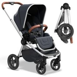 Moon Buggy & Sportwagen Resea Sport mit höhenverstellbarem Schieber, umsetzbarer Sportsitz - bis 22 kg - Navy Melange - Kollektion 2022