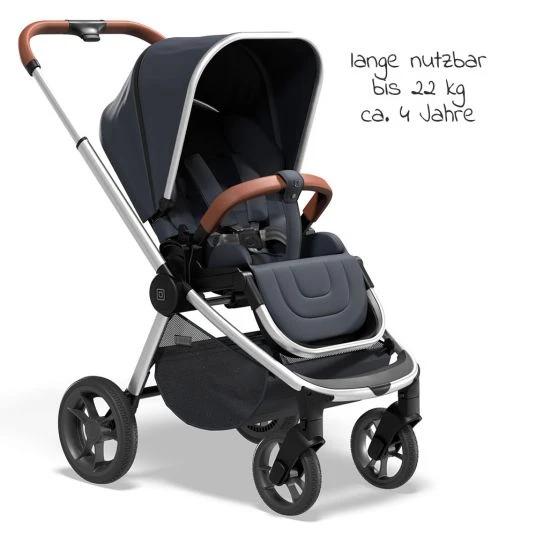 Moon Buggy & Sportwagen Resea Sport mit höhenverstellbarem Schieber, umsetzbarer Sportsitz - bis 22 kg - Navy Melange - Kollektion 2022 4 Moon Buggy & Sportwagen Resea Sport mit höhenverstellbarem Schieber, umsetzbarer Sportsitz - bis 22 kg - Navy Melange - Kollektion 2022 – Bild 2