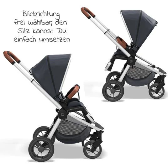 Moon Buggy & Sportwagen Resea Sport mit höhenverstellbarem Schieber, umsetzbarer Sportsitz - bis 22 kg - Navy Melange - Kollektion 2022 7 Moon Buggy & Sportwagen Resea Sport mit höhenverstellbarem Schieber, umsetzbarer Sportsitz - bis 22 kg - Navy Melange - Kollektion 2022 – Bild 5