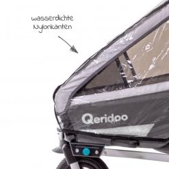 Qeridoo Regenschutz für Fahrradanhänger Kidgoo 1 - Kollektion 2022 -Deutschland Kinderwagen Verkäufe 2024 qeridoo regenschutz fur fahrradanhanger kidgoo 1 rskg1 20 d2