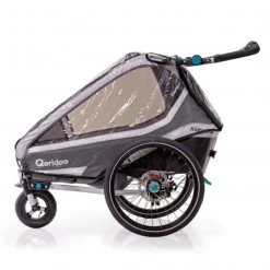 Qeridoo Regenschutz für Fahrradanhänger Kidgoo 2 - Kollektion 2022