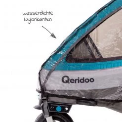 Qeridoo Regenschutz für Fahrradanhänger QUPA 1 / Sportrex 1 - Kollektion 2022 -Deutschland Kinderwagen Verkäufe 2024 qeridoo regenschutz fur fahrradanhanger qupa 1 sportrex 1 a rc11 22 tr d2