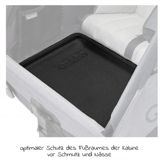 Qeridoo Schutzwanne für Einsitzer für den Fußraum - Schwarz - Kollektion 2022 4 Qeridoo Schutzwanne für Einsitzer für den Fußraum - Schwarz - Kollektion 2022 – Bild 2