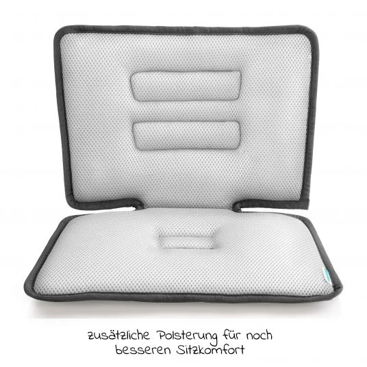 Qeridoo Sitzpolster für Einsitzer für zusätzliche Polsterung - Grau - Kollektion 2022 4 Qeridoo Sitzpolster für Einsitzer für zusätzliche Polsterung - Grau - Kollektion 2022 – Bild 2
